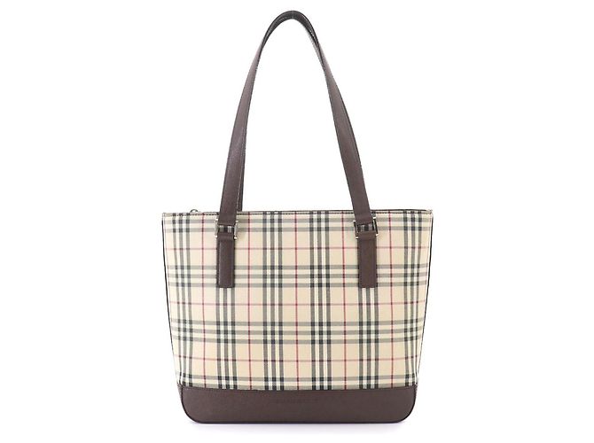 Bolsa de mão Burberry Nova Check Marrom Bege