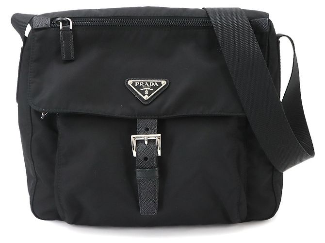 Saffiano Borsa a tracolla Prada in Nero
