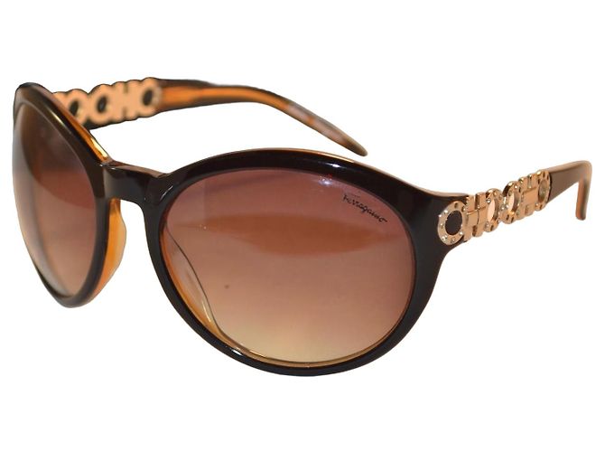 Gafas de sol Salvatore Ferragamo FE2107 Castaño Negro