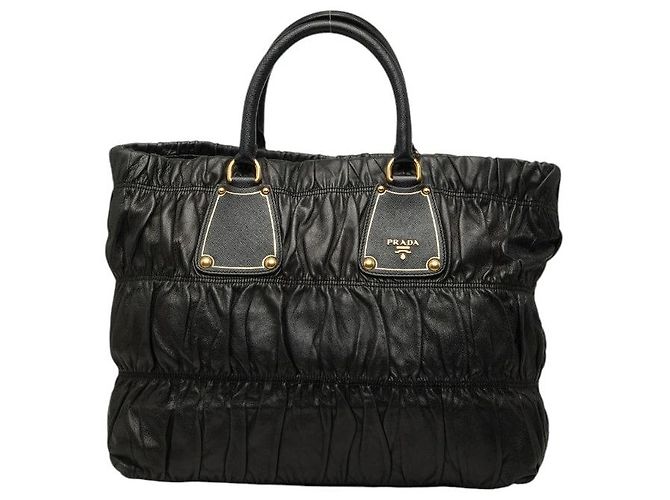 Saco Tote Prada Gaufre Preto