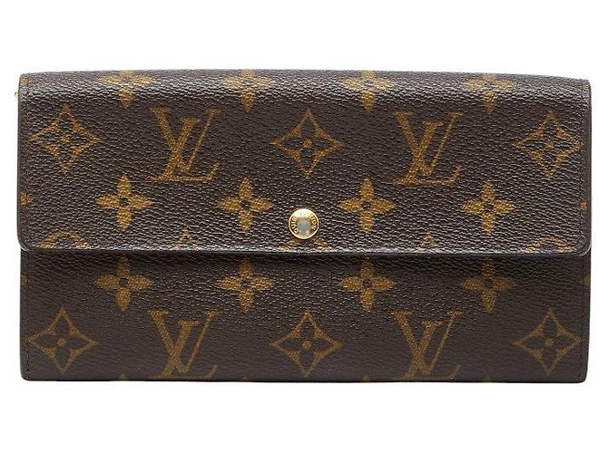 Louis Vuitton Portefeuille Sarah Long Wallet Marrone