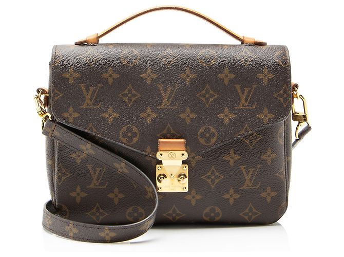 Sac à épaule Louis Vuitton Monogram Canvas Pochette Metis Marron