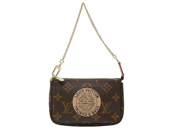 Louis Vuitton Mini Pochette Accessoires M60153 Marrom