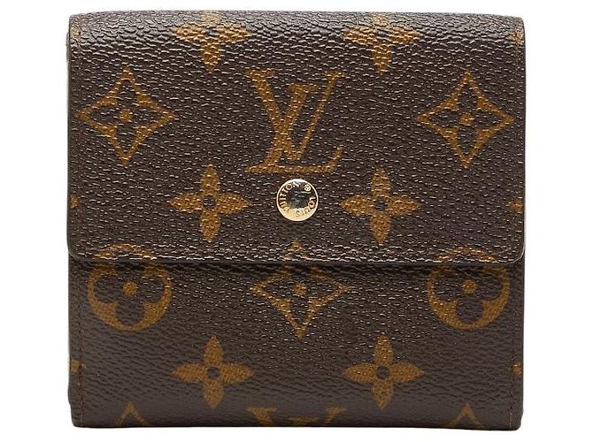 Louis Vuitton Portefeuille Elise Trifold Wallet Marrone