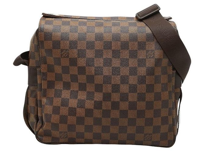 Bolsa de Ombro Louis Vuitton Damier Naviglio Marrom