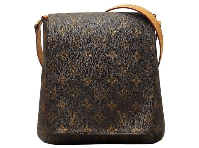 Borsa a tracolla Louis Vuitton Musette Salsa Long Marrone