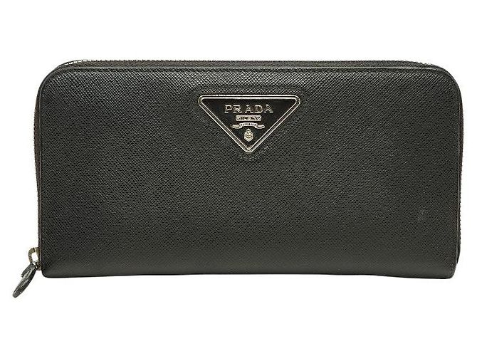 Portafoglio lungo Prada Saffiano 1ML506 Nero