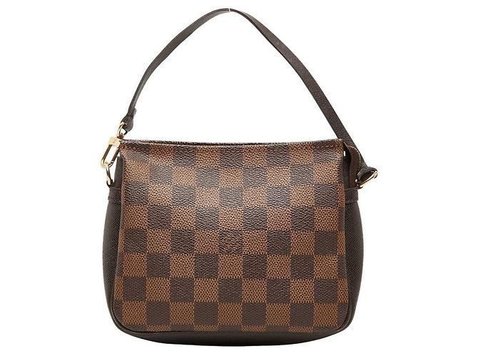 Louis Vuitton Damier Trousse Makeup Pouch Marrom