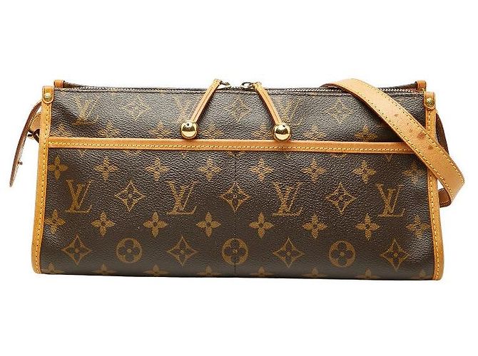 Bolso bandolera Louis Vuitton Popincourt Long Castaño