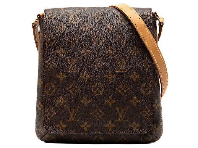 Borsa a tracolla Louis Vuitton Musette Salsa Short Marrone