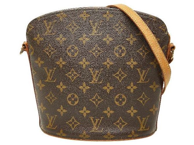 Bolsa Tiracolo Louis Vuitton Monogram Drouot Marrom