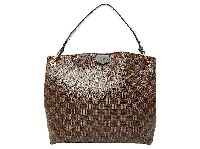 Borsa a tracolla Louis Vuitton Damier Graceful PM Marrone