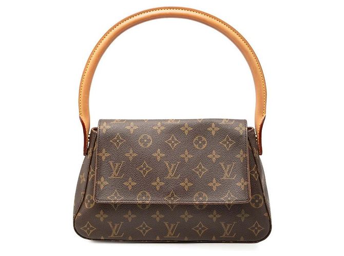 Sac à épaule Louis Vuitton Mini Looping M51147 Marron