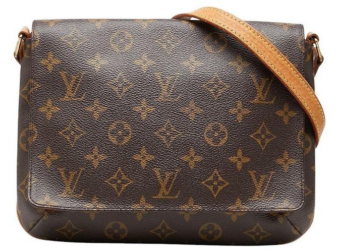 Borsa a tracolla Louis Vuitton Musette Tango M51257 Marrone