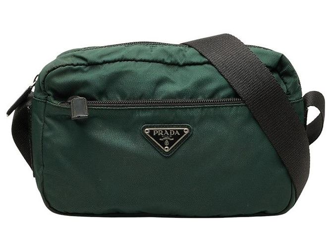 Prada Triangle Logo Plate Shoulder Bag Multiple colors
