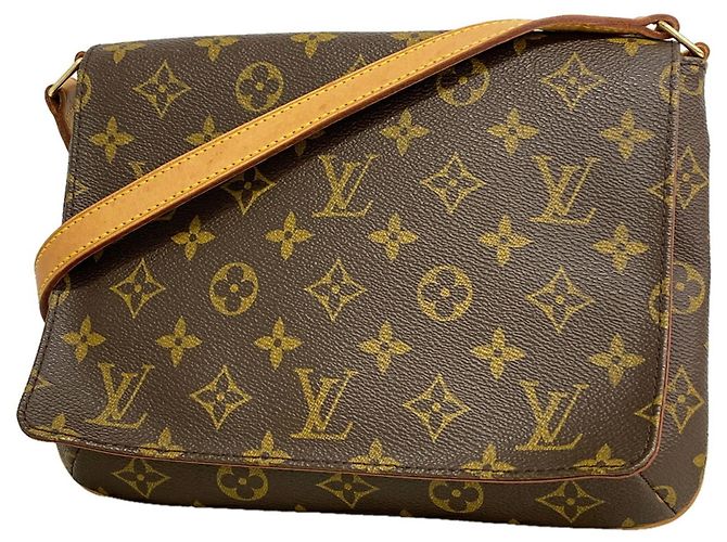 Borsa a tracolla Louis Vuitton Monogram Musette Tango Marrone