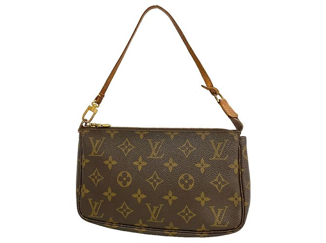 Louis Vuitton Monogram Pochette Accessoires Castaño
