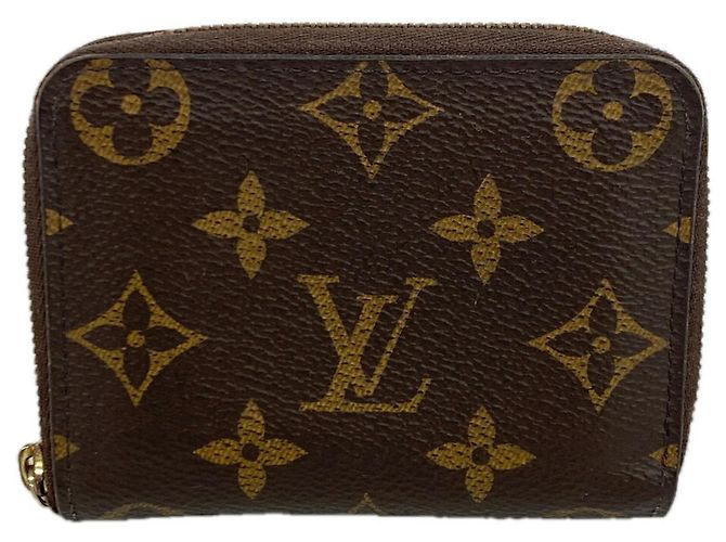 Monedero Zippy Monogram Louis Vuitton Castaño