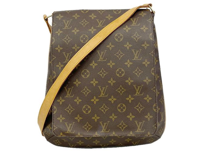 Borsa a tracolla Louis Vuitton Monogram Musette Marrone