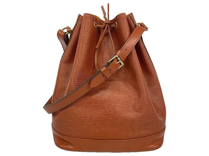 Borsa a tracolla Louis Vuitton Epi Noe Marrone
