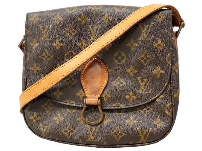 Borsa a tracolla Louis Vuitton Monogram Saint Cloud GM Marrone