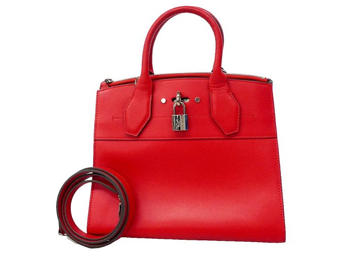 Borsa Louis Vuitton City Steamer PM Rosso