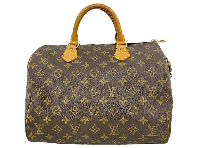 Sac à main Louis Vuitton Monogram Speedy 30 Marron