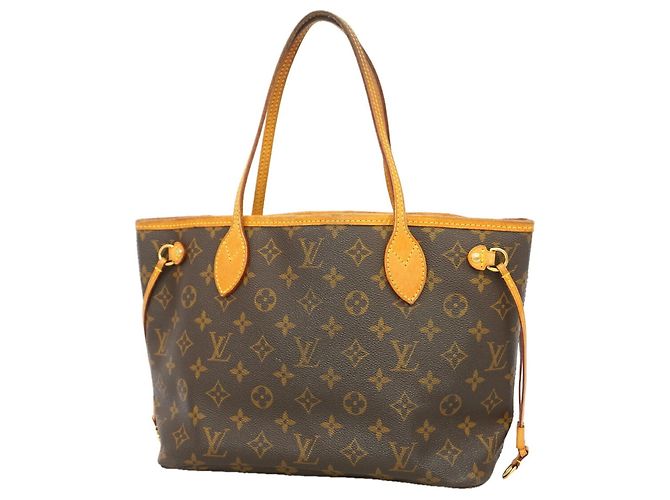 Sac cabas Louis Vuitton Monogram Neverfull PM Marron