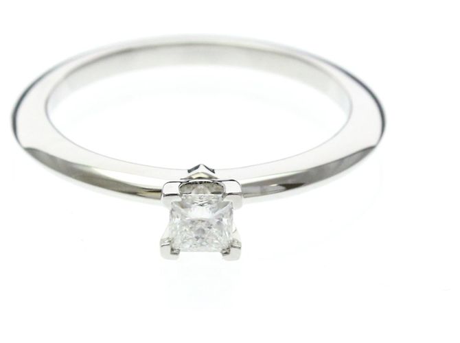 Autre Marque Tiffany Solitär-Diamantring Silber