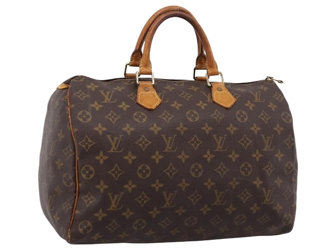 LOUIS VUITTON Monogram Speedy 35 Hand Bag M41524 LV Auth 201510 Monogramme