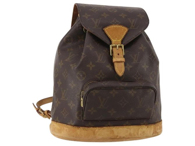 LOUIS VUITTON Monogram Montsouris MM Backpack M51136 LV Auth 197278