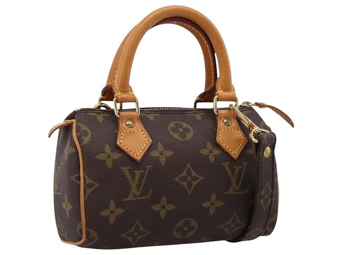 LOUIS VUITTON Bolsa de Mão Mini Speedy Monogram M41534 LV Auth 201511SAV Monograma