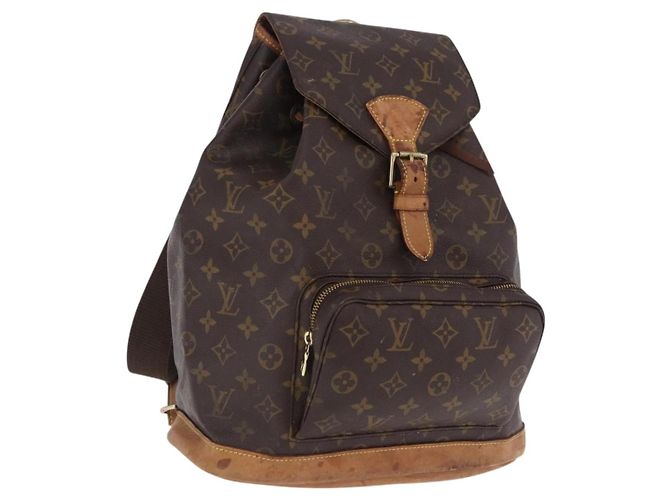 Mochila LOUIS VUITTON Monogram Montsouris GM M51135 LV Auth 196867 Monograma