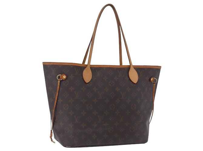 Borsa Tote LOUIS VUITTON Monogram Neverfull MM M40156 LV Auth 204720 Monogramma