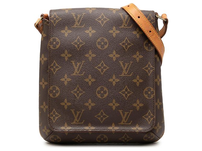 Borsa a tracolla Louis Vuitton Monogram Musette Salsa PM marrone con tracolla corta