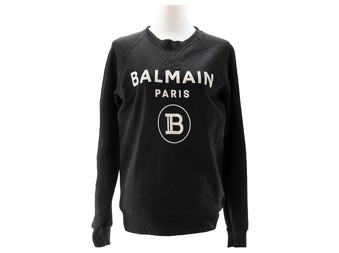 BALMAIN - Balmain bedrucktes Sweatshirt aus Baumwolle in schwarz (S)