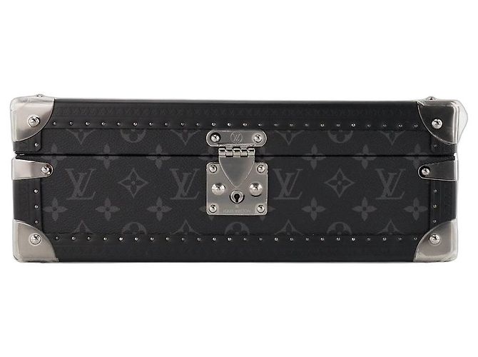 LOUIS VUITTON - Coffret 8 montres Louis Vuitton en toile enduite monogrammée éclipse Black