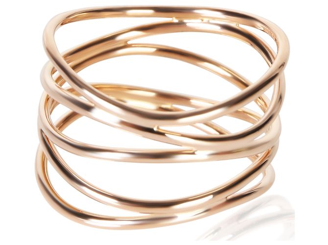 Anillo Elsa Peretti Wave en oro rosa Tiffany & Co.