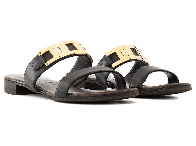 GIUSEPPE ZANOTTI - Sandali Giuseppe Zanotti in pelle nera (T38) Nero