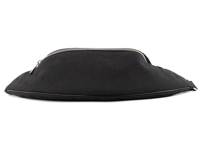 Céline CELINE - Bolsa de ombro Messenger Celine em tela jacquard triomphe e couro liso preto