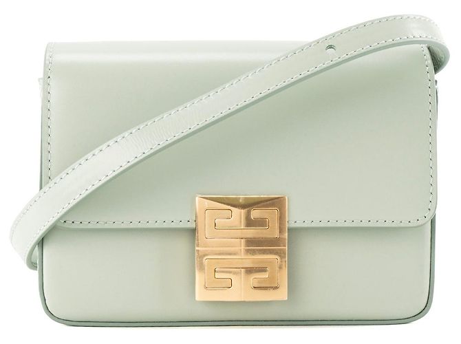 GIVENCHY - Bolsa de ombro 4G Mini Givenchy em couro liso celadon Verde
