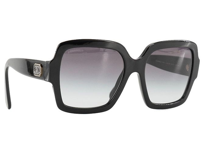 CHANEL - Occhiali da sole Chanel in acetato nero