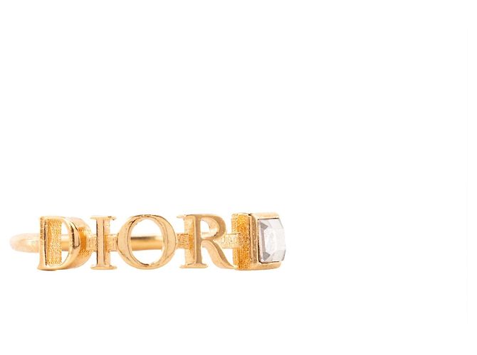 DIOR - Anillo Dior de metal dorado (T52)