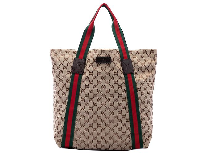 Tote Gucci GG Canvas Web Bege