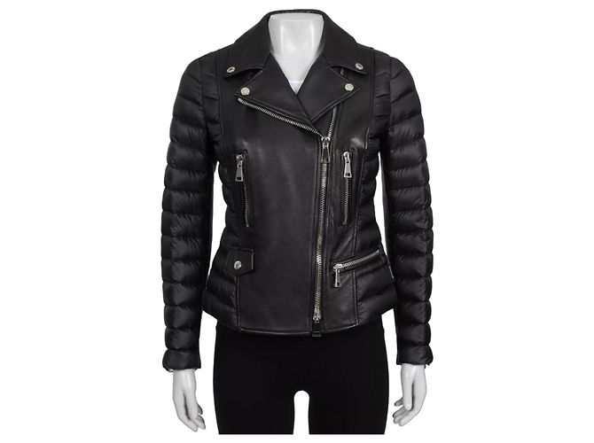 NWOT Moncler Souci Black Fitted Down Jacket S Pre-owned