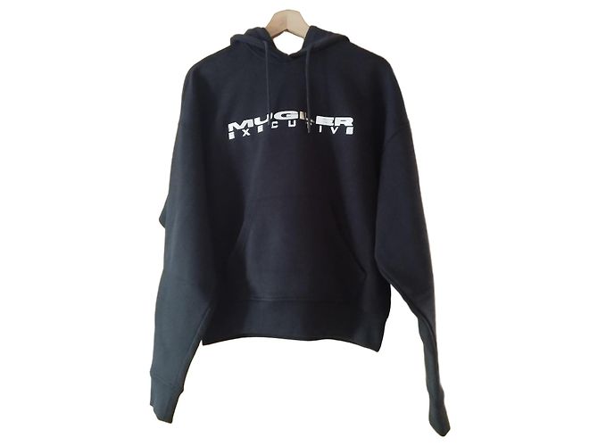 Thierry Mugler Sweatshirt Mugler Executive com Logo - Preto