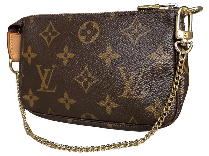 Louis Vuitton Mini Pochette Accessoires Monogram Marron