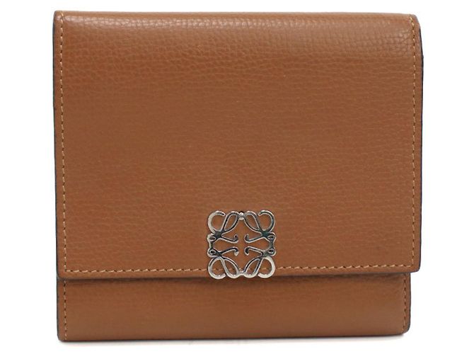 Cartera tri-fold Loewe marrón Castaño