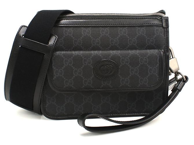 Borsa a tracolla GUCCI nera Nero