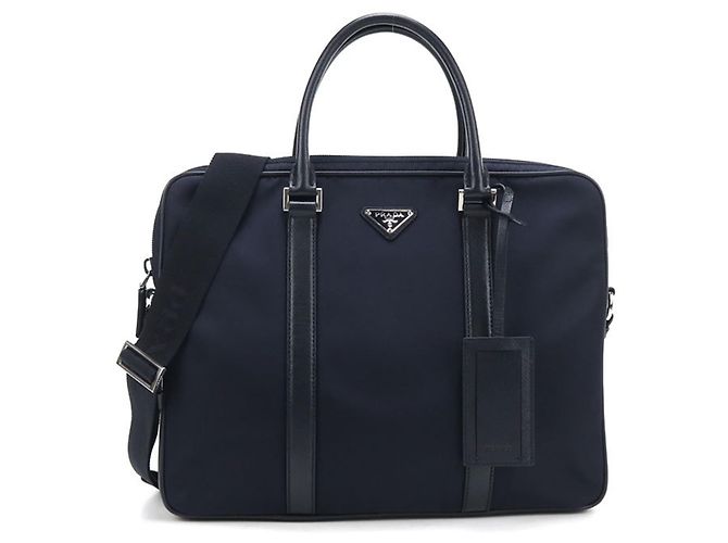 Borsetta Prada da uomo, blu navy